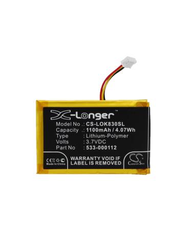 1100mAh Replacement Battery Compatible with Logitech 533-000112 L/N 1406 IIIuminated Living-Room Keyboa K830