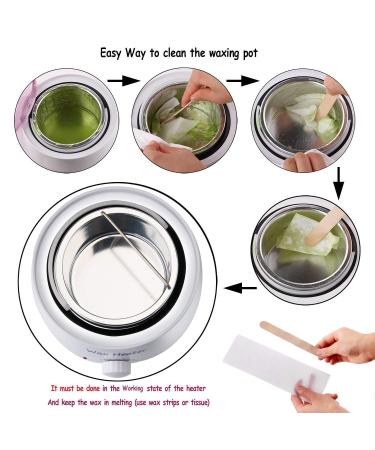FIGHTART 500cc Wax Pot Replacement Inner Pan Tin Container - Hair Removal Waxing Can 14oz - Buy Online on SooperMarket.com
