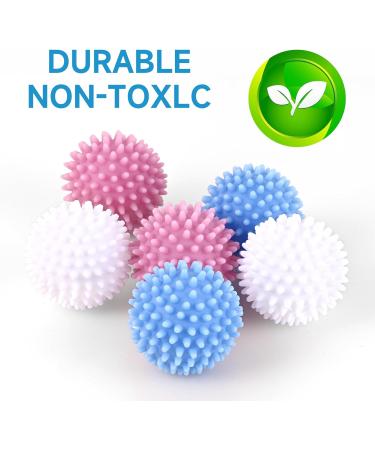 Laundry Dryer Balls Non-Melting Dryer Balls New Material Softer Washing Machine Balls 6 Pieces - Buy Online on SooperMarket.com