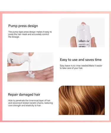 Leave-In Repair Hair Mask | Vegan Collagen for Softening & Restoring Shine | Hydrating Treatment for Dry & Damaged Hair | Split Ends Solution - Buy Online on SooperMarket.com