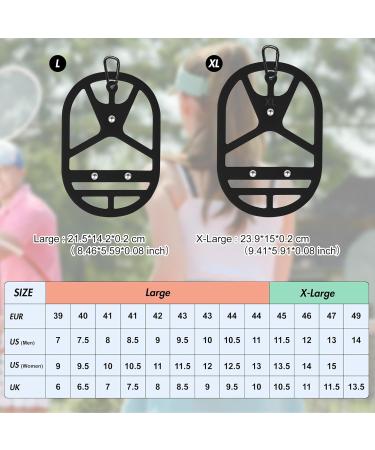 Buy Takyu Silicone Shoe Holder for Backpack | 2-Pack Breathable Shoe Clips for Sports & Hiking - Black-L - Buy Online on SooperMarket.com