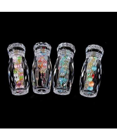 Buy SANWOOD 3pcs Leak Proof Nail Bottle Set Transparent Glitter Micro Beads Caviar Decoration Box for Home Use International Shipping Available - Buy Online on SooperMarket.com