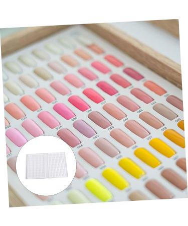 minkissy 216 Nail Color Card Nail Polish Card Nail Color Book Display Card White Manicure medium White - Buy Online on SooperMarket.com