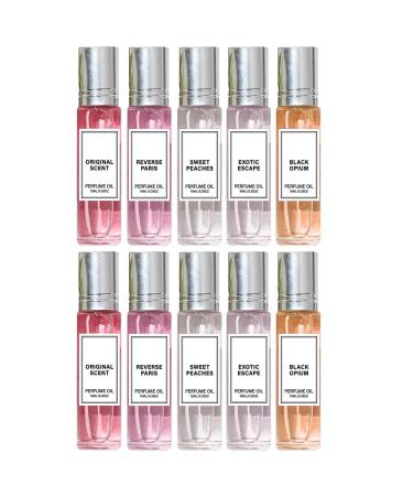 Pheromone Perfume Collection Pheromones Perfumes for Women Roll On Pheromone Perfume for Women Enhanced Scents Long-Lasting Portable (5PC) (10PACK)