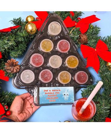 Personalised Bubble Tea Boba Advent Calendar - Buy Online on SooperMarket.com