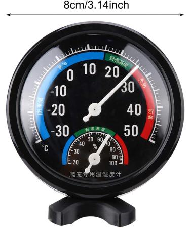 Reptile Thermometer 2 in 1 Reptile Terrarium Tank Temperature Hygrometer with Stand Base for lizard Tortoise Spider Chameleon Pet Rearing Box - Buy Online on SooperMarket.com