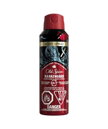 Old Spice Aluminum Free Body Spray for Men Krakengard 144g Sandalwood