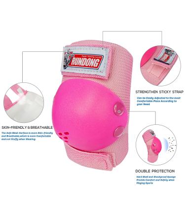 Kids Youth Protective Gear Set for Roller Skates & Outdoor Sports - Pink (Ages 6-15) - Buy Online on SooperMarket.com