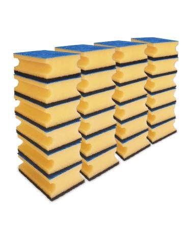 Vileda Glitzi Plus scouring pad dishwashing sponge for the kitchen sponge with antibacterial effect highly absorbent pack of 24