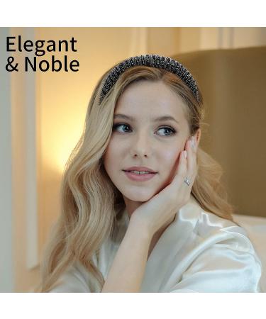 Ondder Rhinestone Headband for Women - Crystal Beaded Padded Hairband - Buy Online on SooperMarket.com