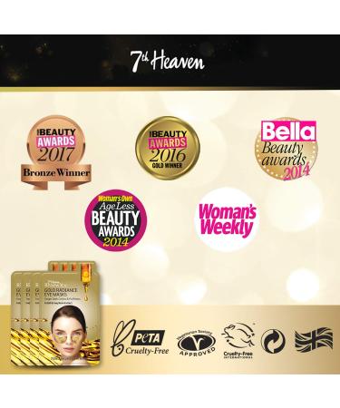 7th Heaven Renew You Gold Radiance Eye Masks - Revitalize & Brighten | International Shipping Available - Buy Online on SooperMarket.com