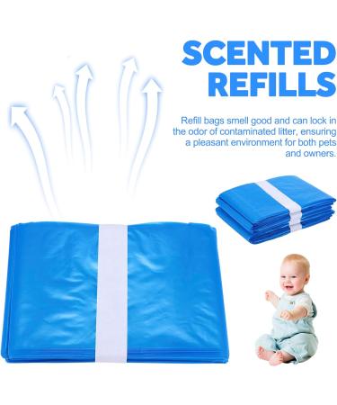 Odor-Tight Diaper Pail Cassettes - 10 Pack 4.5m Disposal Bags for Tommee Tippee Sangenic & Offspring - Navy Blue - Buy Online on SooperMarket.com