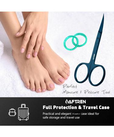 Nail Scissors Toenail Scissors Mustache Face Nose Ears Hair Care Beauty Cuticle Scissors Manicure Pedicure Sharp Curved Blades Professional Scissors for Men Women 3.7 - Buy Online on SooperMarket.com