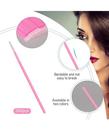 200 Pcs Disposable Micro Swabs Spoolies for Eyelash Extensions Eyelash Brush Microswabs Applicators Lash Mascara Applicators Micro Brush for Eye Dental Lashes Brows - Buy Online on SooperMarket.com