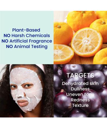 Set of 8 Hydrating Korean Sheet Masks - Revitalizing, Purifying, Illuminating, Anti-Aging, Safe for Sensitive Skin - 0.81 Fl Oz (Pack of 8) - Buy Online on SooperMarket.com