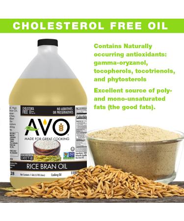 AVO 100% Rice Bran Oil 1 Gallon - Non GMO, No Preservatives - Shop Now! - Buy Online on SooperMarket.com