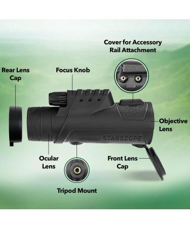 STARSCOPE Monocular G3 - Long-Range 10x42 High Powered Monocular | Small Monocular for Bird Watching  Hunting  Sports  and More | Monoculars for Adults with BAK4 Prism and Wide Field of View - Buy Online on SooperMarket.com