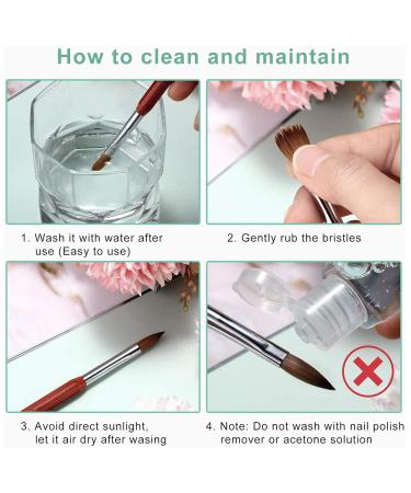 Buy 8# Sable Nail Brush - Premium Acrylic Brush for Nail Art & Manicure Design | International Shipping - Buy Online on SooperMarket.com