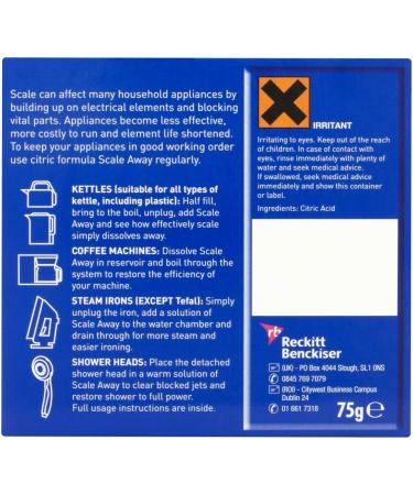 Scale Away Appliance Descaler 75g - Buy Online on SooperMarket.com
