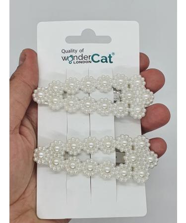 2 Pcs Pearl Hair Clips Hair Clips for Women Girls Hair Barrettes Hairpins Headwear (Z2PEAFIY)