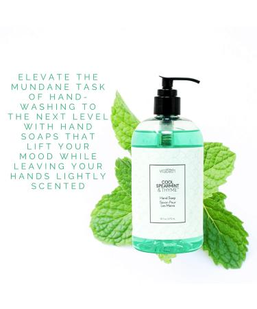 Buy Vitabath Cool Spearmint & Thyme Hand Soap - Nourishing Cleansing Moisturizing 16 oz | Cruelty-Free Gluten-Free Paraben-Free - International Shipping Available - Buy Online on SooperMarket.com