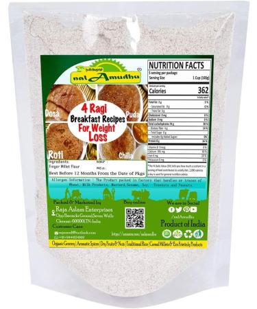 nalAmudhu Finger Millet Flour | Ragi Atta | Kelvaragu Maavu- (454g/1.0Lbs) - Buy Online on SooperMarket.com