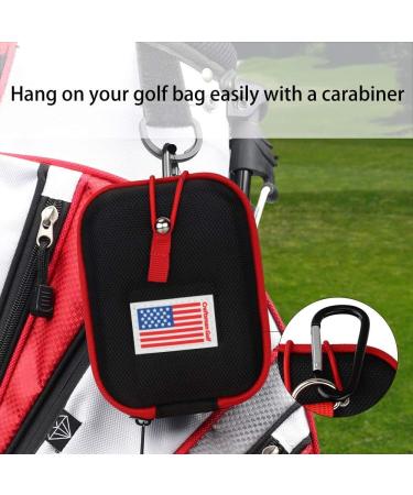 USA Flag Hard Shell Rangefinder Case for Tectectec, Callaway - Customizable with Your Name - Black with Red Edge | Craftsmangolf.com - Buy Online on SooperMarket.com
