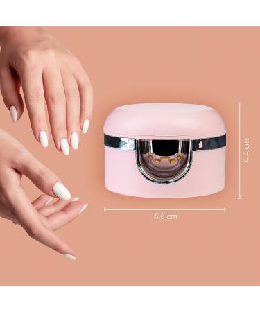 HayHay 3W UV Nail Lamp, Anticlockwise 180 Rotation, Portable Manicure Gel Lamp with 30/60s Timer and Mini Gel Polish - White - Buy Online on SooperMarket.com