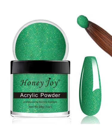 28g/box Acrylic Powder Professional Green Color Acrylic Nail French Manicure Powder for Nail Extension Acrylic Nail System HJ-NAP016 (No.18)