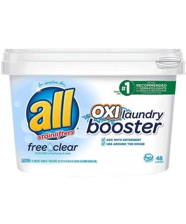 All OXI Laundry Booster for Sensitive Skin Free Clear 52 Ounces 48 Loads