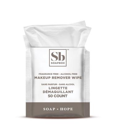 Soapbox Fragrance-Free Makeup Remover Wipes - Gentle Facial Cleansing Wipes for Eye Makeup, Dirt and Oil, Alcohol Free Makeup Remover Pads 50 Count