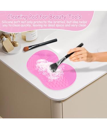Silicone Sponge Brush Mat for Cosmetics with Suction Cup Cleaning Make Up Tool Silicone Silicone Pad for Makeup Brushes for Cleaning Makeup Brushes - Buy Online on SooperMarket.com