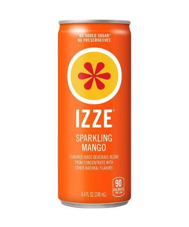 IZZE Mango Sparkling Juice Beverage 8.4oz Cans (4 Pack) - Buy Online on SooperMarket.com
