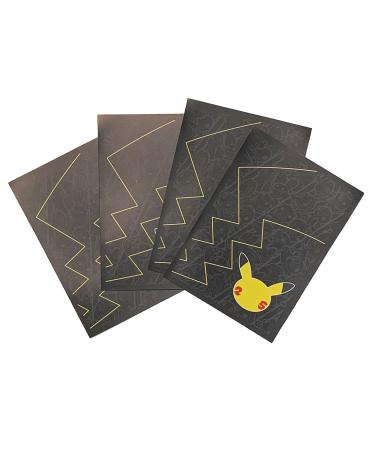 Celebrations - Pikachu - Pokemon Card Sleeves - 65 Count Pack - Deck Protector - Elite Trainer Box Exclusive