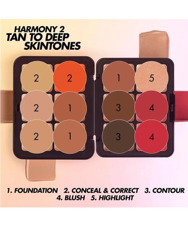 12 Color Contour Palette with Bronzer Blush & Highlighter - Matte & Glow Makeup Kit for Concealing & Correcting Dark Circles | International Shipping Available - Buy Online on SooperMarket.com