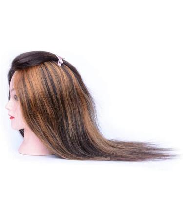 16 Inch Tailor Puppet Female Mannequin Head - Hairdresser Training Stand | Cosmetology Bust in Color1 - Buy Online on SooperMarket.com