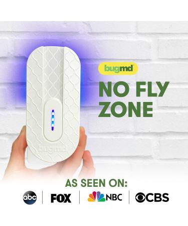 BugMD No Fly Zone UV Bug Zapper - Refillable Mosquito & Flying Insect Trap - Buy Online on SooperMarket.com
