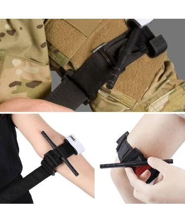 2PC Tactical Tourniquet for Emergency First Aid | One-Handed Bleeding Control & Life-Saving Outdoor Gear - Buy Online on SooperMarket.com