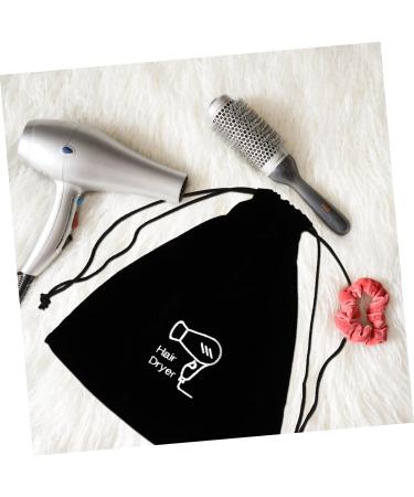 PLAFOPE 3 Pcs Hair Dryer Storage Bag Makeup Bag for Purse Hairdryer Bag Purse Organizer Bags Black Flannel - Buy Online on SooperMarket.com