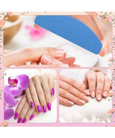 20 Pcs Double Sided Nail Buffers 100/180 Grit Blocks for Natural Gel Acrylic Nails - Durable and Portable Manicure Tools (Blue) - Buy Online on SooperMarket.com