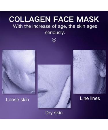 Trendyfave Collagen Face Mask Collagen Mask With Hydrolyzed Collagen Soluble Collagen Facial Mask Collagen Hydrating Face Mask Overnight Face Masks Beauty Korean Sheet Mask Face Care 4pc - Buy Online on SooperMarket.com
