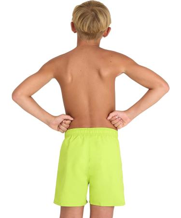 ARENA Boys' Beach Boxer Solid R Swim Trunks 164 | Soft Green-Neon Blue | International Shipping Available - Buy Online on SooperMarket.com