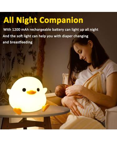 Cute Duck Night Light for Nursery - Touch Control, Rechargeable, Dimmable - Perfect Gift for Boys and Girls - DoDo Duck - Color 2 - Buy Online on SooperMarket.com