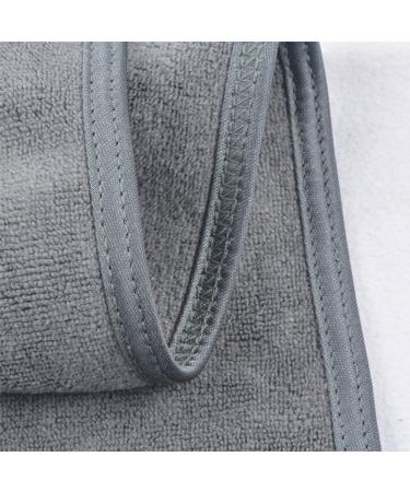 Queta Adjustable Hair Band for Makeup - Terry Cloth Cosmetic Headband Set (3pcs) - Gray - Hair Protection with Velcro Fastener - Buy Online on SooperMarket.com