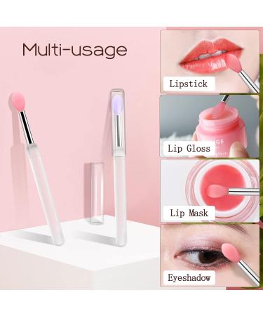 4pcs Silicone Lip Brushes Set | Classycoo Makeup Applicator for Lip Gloss Lipstick & Eyeshadow | Perfect for Cream & Liquid Lip Masks - Buy Online on SooperMarket.com