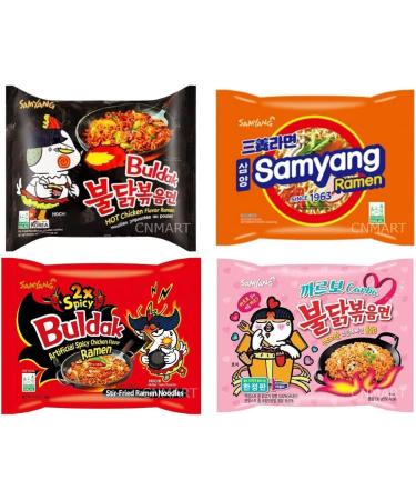 Samyang Hot Chicken Buldak Noodles Select Any 5 Flavours Self Customise (Pack of 5) - Buy Online on SooperMarket.com
