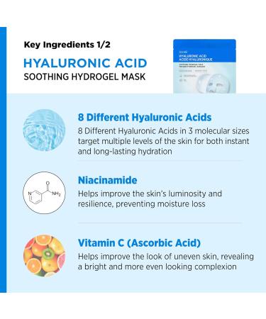 Buy SOOAE Hyaluronic Acid Soothing Hydrogel Mask - Vitamin C & Hydrating Facial Mask for Glowing Skin | International Shipping Available - Buy Online on SooperMarket.com