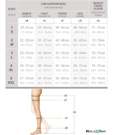 Buy Relaxsan M1080A Medical Compression Stockings - Cotton Class 1 K1 Open Toe L Black | International Shipping - Buy Online on SooperMarket.com
