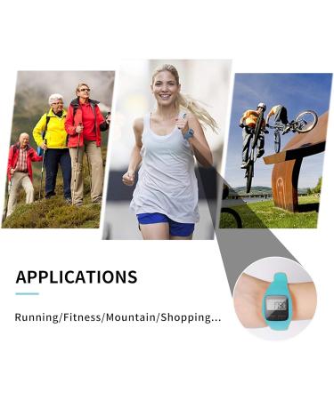 BATAUU Fitness Tracker 3D Digital Watch Pedometer | Step Counter, Distance Tracker, Calorie Counter | Walking & Running | Easy-to-Use | Blue - Buy Online on SooperMarket.com