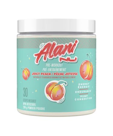 Alani Nu Pre Workout Powder | Amino Energy Boost | Endurance Supplement | Sugar Free | 100mg Caffeine | L-Theanine Beta-Alanine Citrulline | 30 Servings (Juicy Peach)